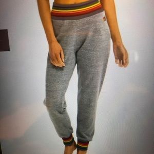 Aviator nation , size small, rainbow rib sweatpants, brand new with tags.